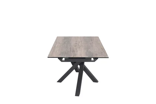 Esstisch MIKKEL - ausziehbar, LB ca. 180x95 cm, Glaskeramik, Braun