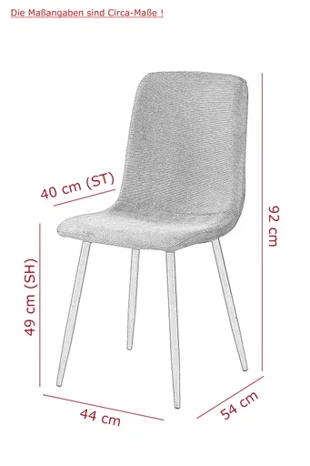 Stuhl - Microfaser, Anthrazit