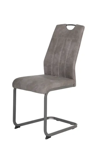 Freischwinger - Stoff, Grau