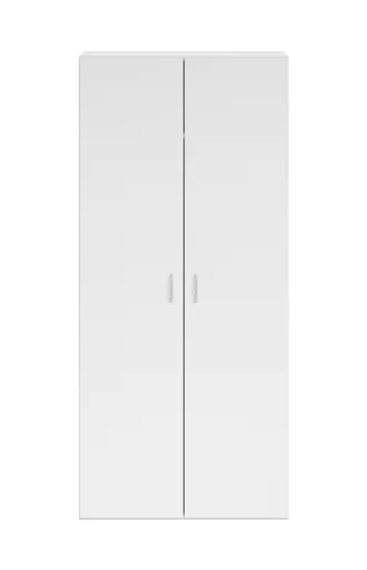 Drehtürenschrank- B ca. 160 cm, Weiß