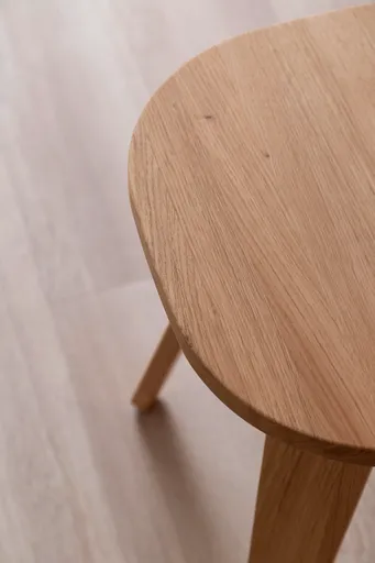Hocker Signe - BHT ca. 40x50x40 cm, Asteiche massiv, Geölt