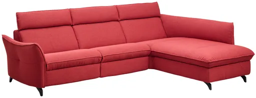 Polsterecke EM St. Moritz - 2,5-Sitzer, Relaxfunktion elektrisch, Stoff, Campari