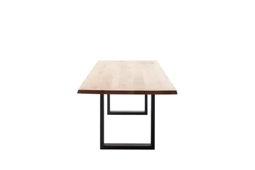 Esstisch - LB ca. 180x100 cm, Wildeiche massiv geölt, Baumkante