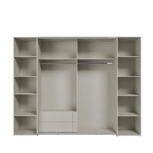  Schwebe-/Drehtürenschrank FAHDA- B ca. 270 cm, Sand