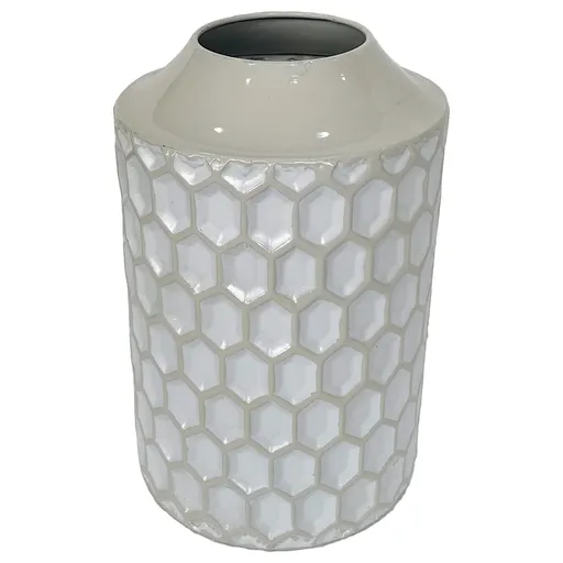 Deko-Vase - HD ca. 30x20 cm, Weiß/Creme