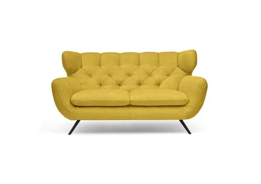Sofa CHIRA - 2,5-Sitzer, Stoff, Gelb