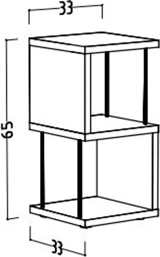 Regal - B ca. 33 cm, Asteiche