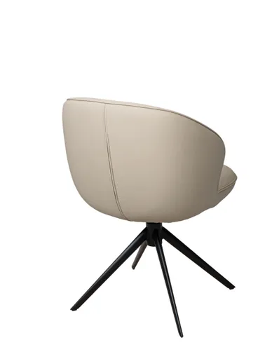 Stuhl MERRITH - drehbar, Leder, Latte