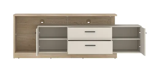 TV-Lowboard - B ca. 191,5 cm, Kaschmir, Cremona Eiche Torro Nachbildung