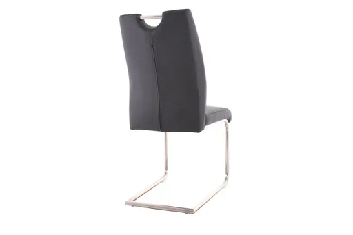 Freischwinger MICHI - Stoff, Schwarz