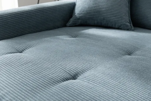 Ecksofa-  Ecke links, 3-Sitzer, Stoff, Petrol