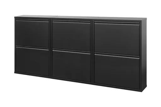 Schuhschrank - B ca. 50 cm, Schwarz