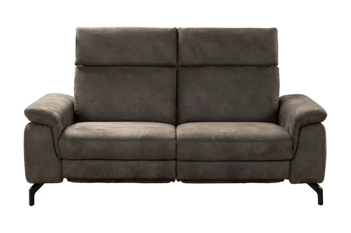 Sofa - 2-Sitzer, Stoff, Dunkelbraun