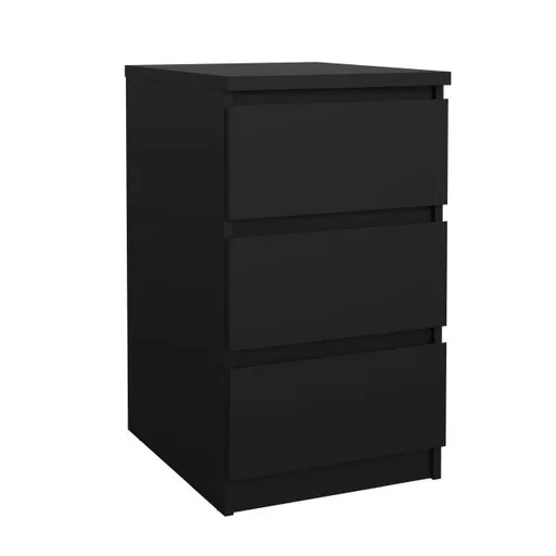 Nachtkonsole- B ca. 41 cm, Schwarz, Matt