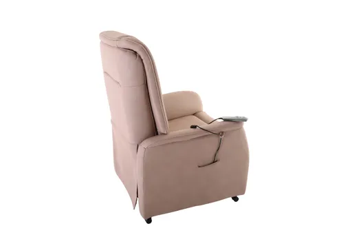 TV-Sessel MANDO - Aufstehhilfe, Relaxfunktion, Stoff, Grau-Beige