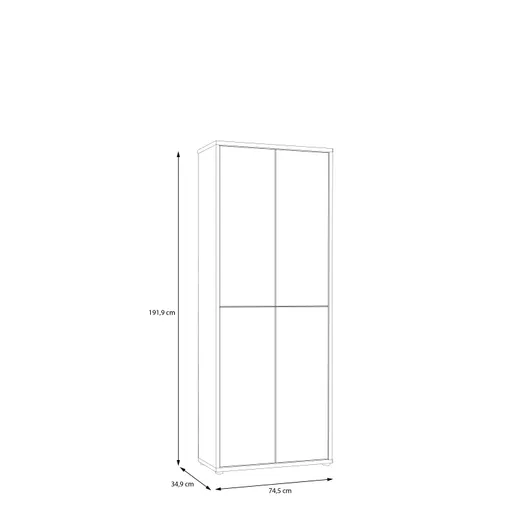 Schuhschrank FAID- B ca. 75 cm, Terracotta