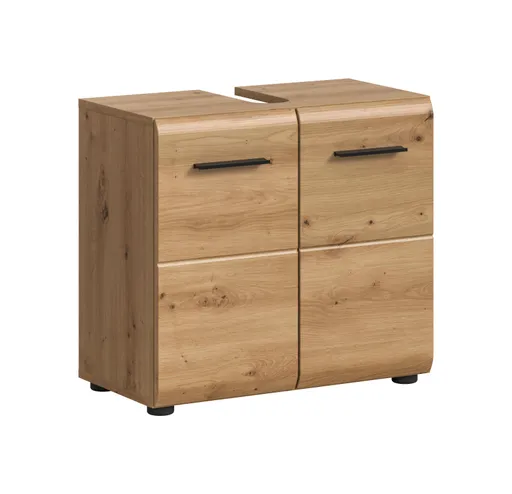 Waschbeckenunterschrank - B ca. 60 cm, Artisan Eiche Nachbildung
