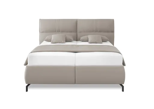 Polsterbett - Liegefläche ca. 180x200 cm, Stoff, Grau