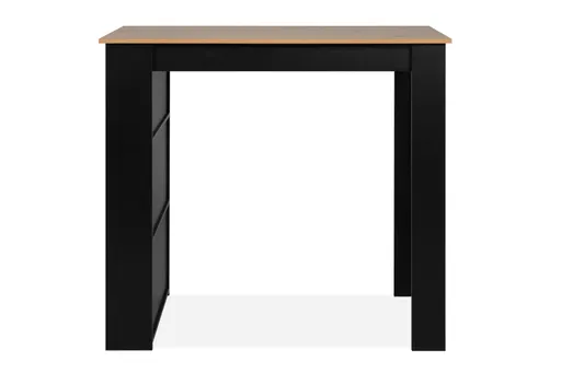 Bartisch - LB ca. 120x60 cm, Artisan Eiche Nachbildung, Schwarz