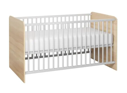 Babybett- Liegefläche ca. 70x140 cm, Eiche Dekor