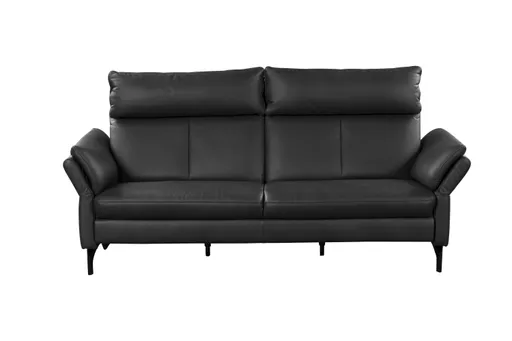 Sofa - 2,5-Sitzer, Leder, Anthrazit