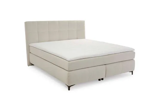 Boxspringbett- Liegefläche ca. 180x200 cm, Stoff, Beige