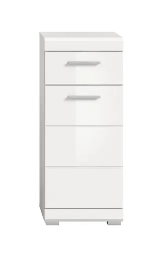 Badblock - 5-teilig, Weiß, Weiß Hochglanz