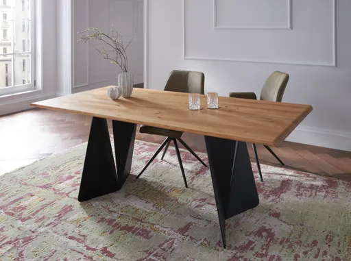 Esstisch Cinque Passi - LB ca. 240x95 cm, Asteiche massiv natur