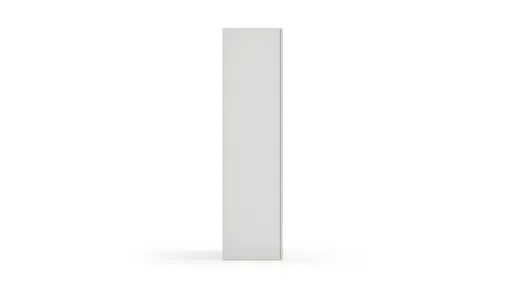Drehtürenschrank Loretto - B ca. 280 cm, Melamin matt, Weiß