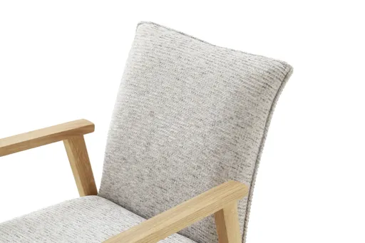 Armlehnstuhl - Stoff, Grau