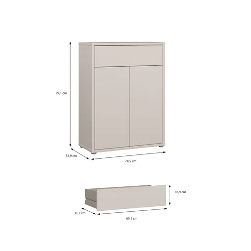 Schuhschrank FAID- Sand