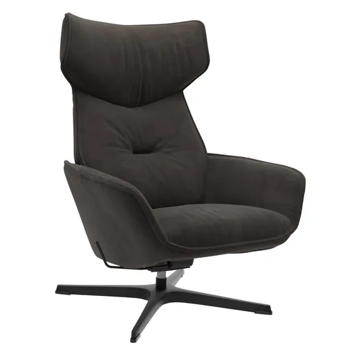 Relaxsessel Helge - Stoff, Dunkelgrau