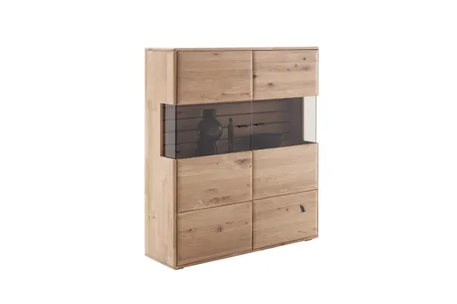 Highboard - Balkeneiche massiv