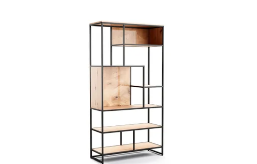 Regal Aarhus - Eiche furniert, natur, Rustikal