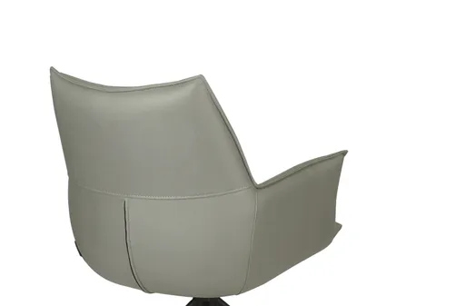 Armlehnstuhl MAKANA - drehbar, Stoff, Hellgrau