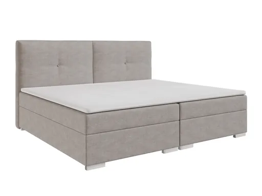 Boxspringbett- Liegefläche ca. 240x200 cm, Taupe