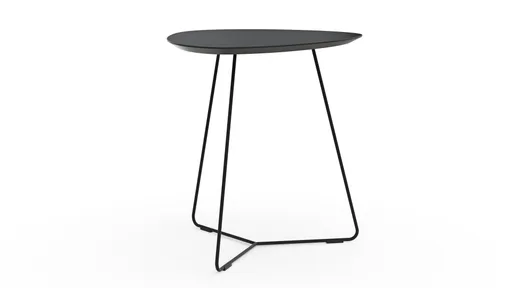 Ecktisch Fano - LBH ca. 59x50x55 cm, Fenix, Schwarz
