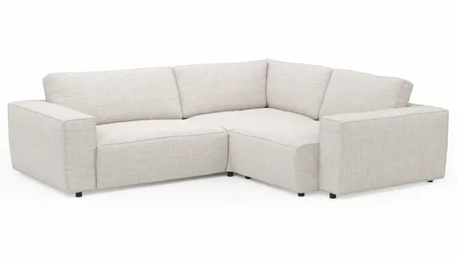 Ecksofa Lilaia - 2-Sitzer links, Ecke, 1,5-Sitzer Tief, Stoff, Kaschmir