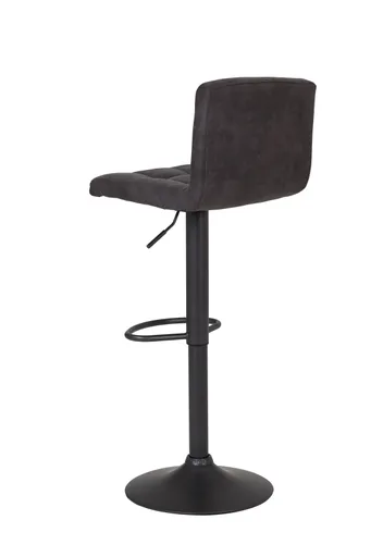 Barhocker - höhenverstellbar, Stoff, Anthrazit