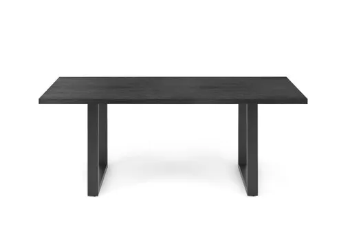 Esstisch - LB ca. 200x100 cm, Schwarzstahl, Schwarz