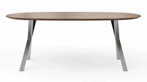 Esstisch Nayara - LB ca. 200x100 cm, Wildnussbaum massiv, geölt