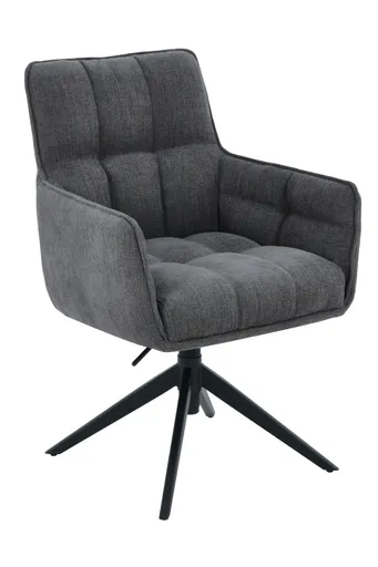 Armlehnstuhl - drehbar, höhenverstellbar, Webstoff, Anthrazit