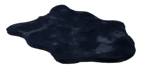 Kunstfell - B/L ca. 60x90 cm - Nachtblau