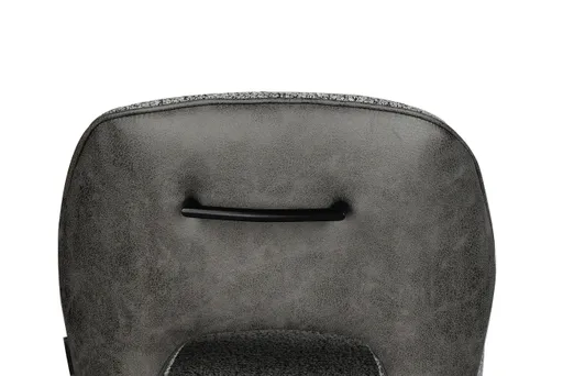 Barhocker MAILE - drehbar, höhenverstellbar, Stoff, Grau, Anthrazit