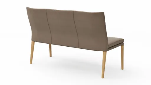Polsterbank Tuma - Breite ca. 155 cm, Leder, Kitt
