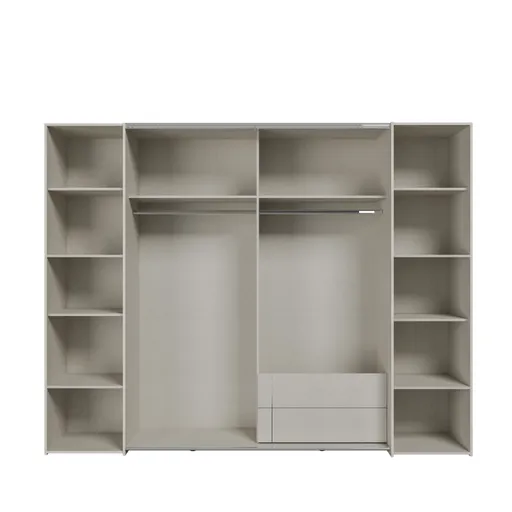  Schwebe-/Drehtürenschrank FAHDA- B ca. 270 cm, Sand