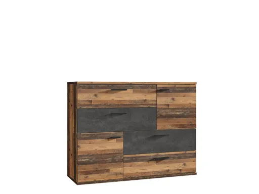 Kommode FADIA - Old Wood Vintage Dekor, Betonoptik