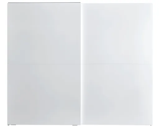 Schiebetürenschrank Loretto - B ca. 280 cm, Melamin matt, Weiß