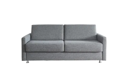 Sofa - 2-Sitzer mit Schlaffunktion, Stoff, Grau