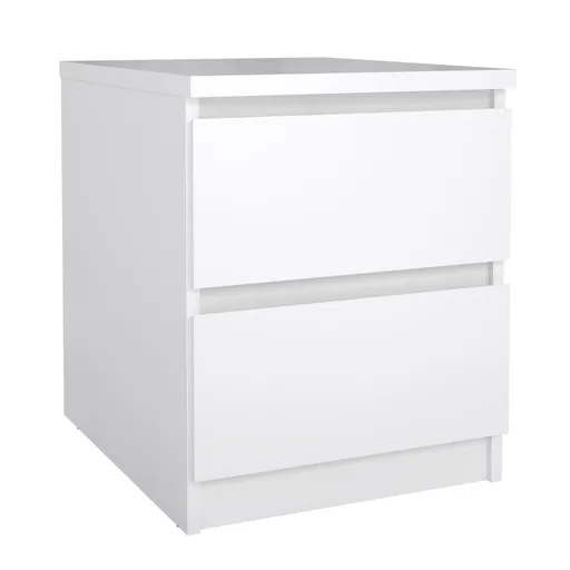 Nachtkonsole- B ca. 40 cm, Weiß, Hochglanz